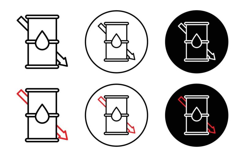 Oil Price Decrease Line Circle Background Icon 6669619 Vector Art At - Download Premium Light Photo | Full HD