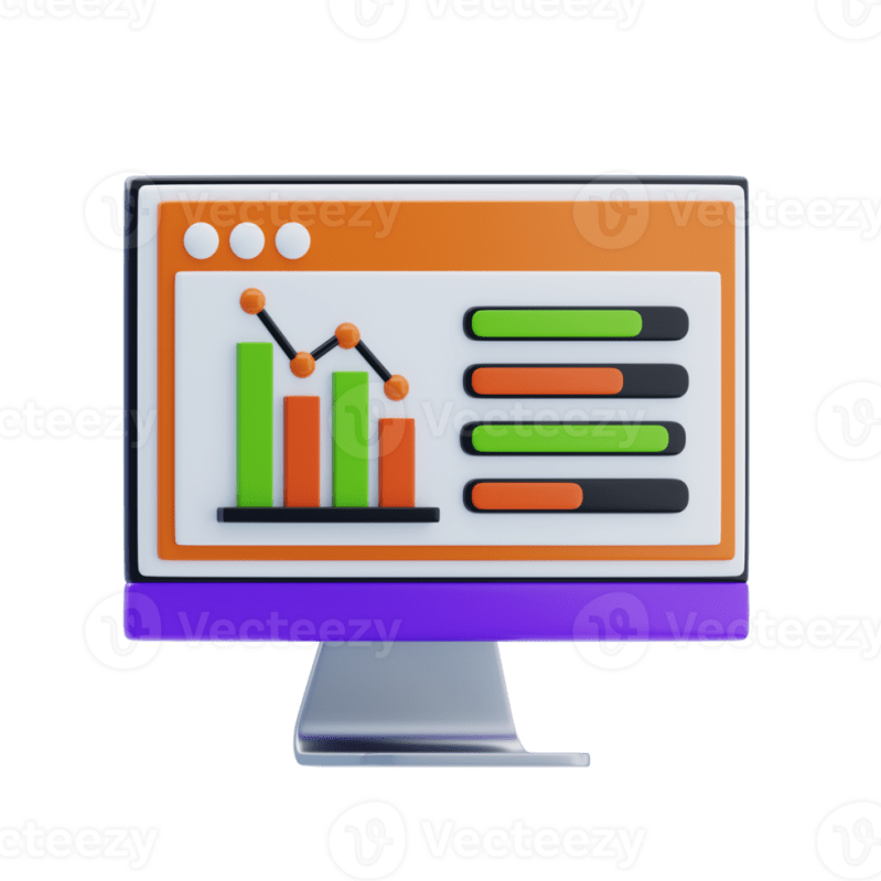 Decrease Chart 3d Icon 22583339 Png - Premium Gradient Wallpaper Gallery - High Resolution