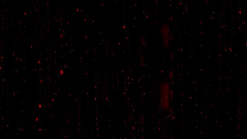 Blue Binary Matrix Animation Background With Glowing Digits One And Zero As Binary Source Code - Download Creative Vintage Wallpaper | 8K