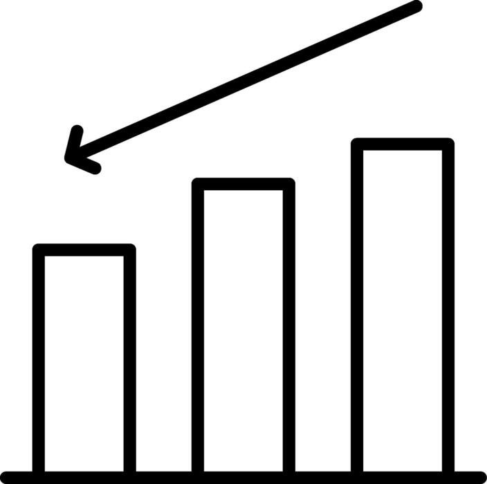 Decrease Graph Vector Art Icons And Graphics For Free Download - Premium Minimal Picture Gallery - Desktop