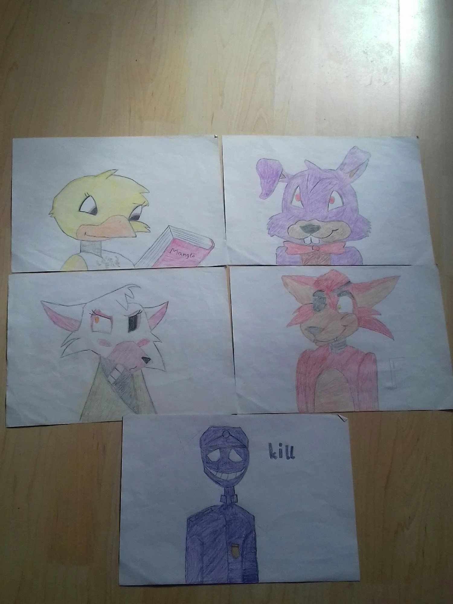 The Book Of Wierd Drawings Fnaf Tchica Springtrap Wattpad