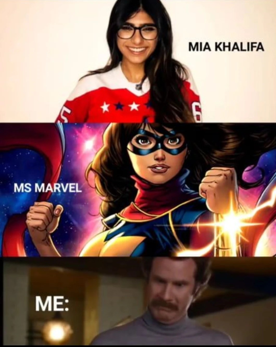 Mia Khalifa as Ms Marvel? 