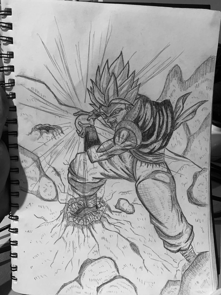 Using apple pencil on the procreate app. Gogeta Fan Art 3 Fandom
