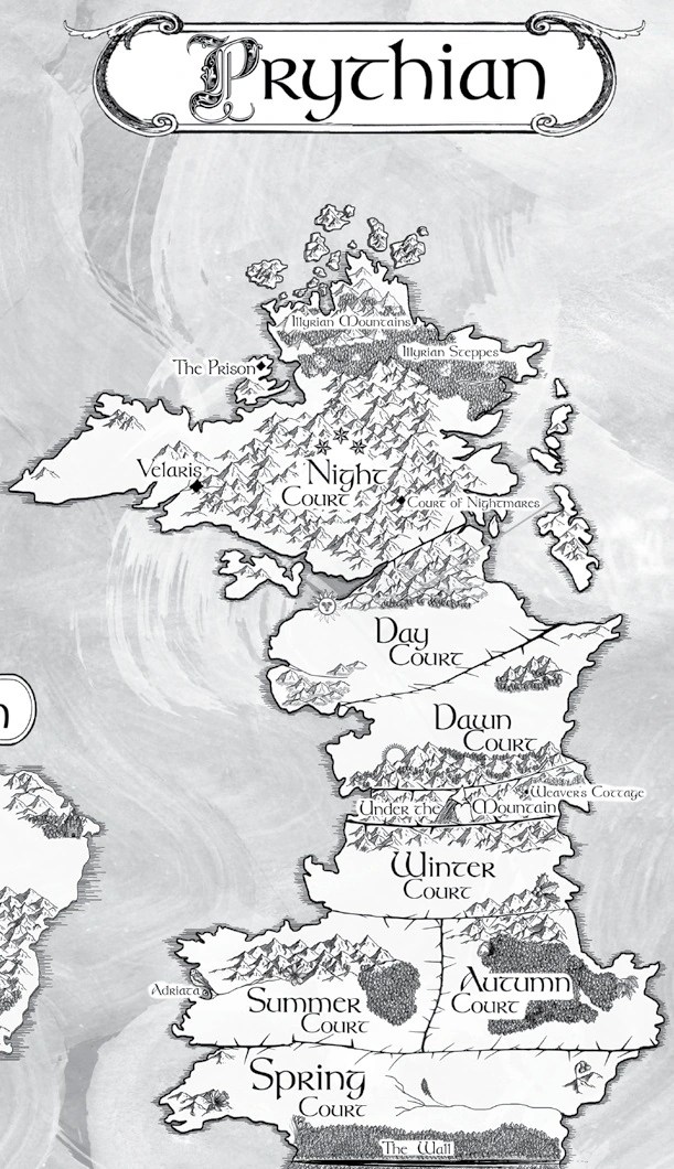 picture Prythian Map a court of thorns and roses wiki