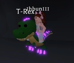 photo Roblox Adopt Me Neon T Rex t rex adopt me wiki fandom