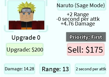 All star tower defense codes (working). Naruto (Sage Mode) | Roblox: All Star Tower Defense Wiki ...