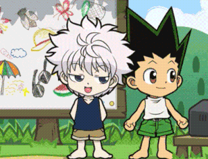 wallpapers Cute Killua And Gon Gif animeyaoi wikia fandom