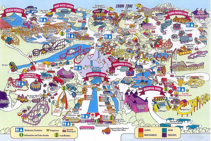 pix Canada's Wonderland Map canada s wonderland wiki fandom