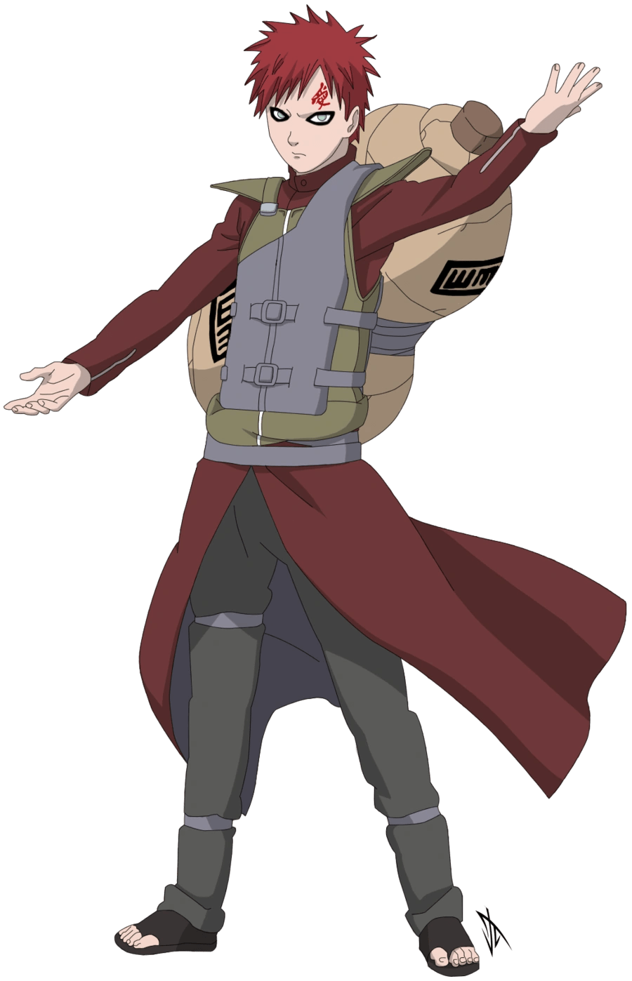 Main characteristics of the mug: Gaara Character Profile Wikia Fandom