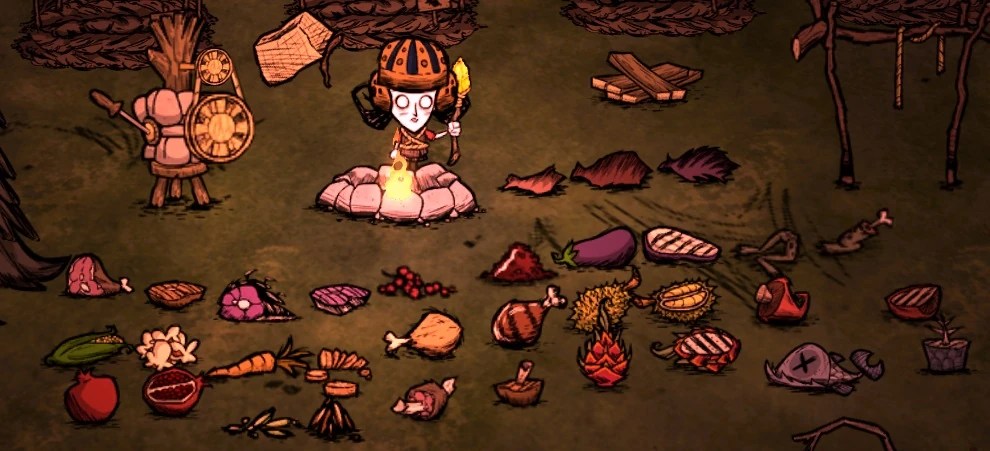 Don't starve together · 1 meat + 3 filler · 2 meat + 1 honey + 1 filler · 1 meat + 1 twig + 2 filler · 3 meats + 1 filler · 2 meat + 2 eggs · 2 meat + . Cooking Don T Starve Wiki Fandom