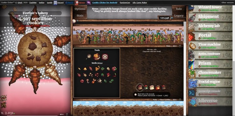 Cookie Clickers Tiny Games Ios United Kingdom Searchman App Data Information CookieInterval setInterval function document.