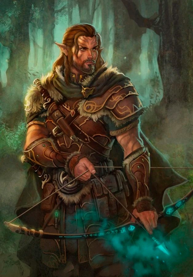pics Male Half Elf Ranger Portrait baros nightlock the elder scrolls