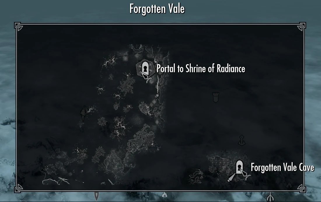 picture Forgotten Vale Map Location forgotten vale cave elder scrolls