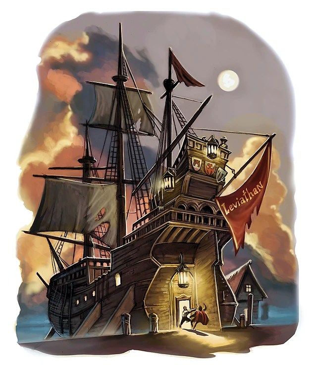 images 5E Pirate Ship beached leviathan forgotten realms