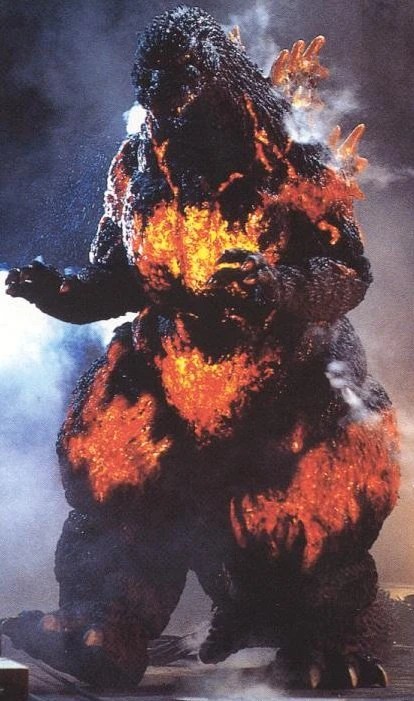 images Godzilla Suit On Fire godzilla heisei gojipedia fandom