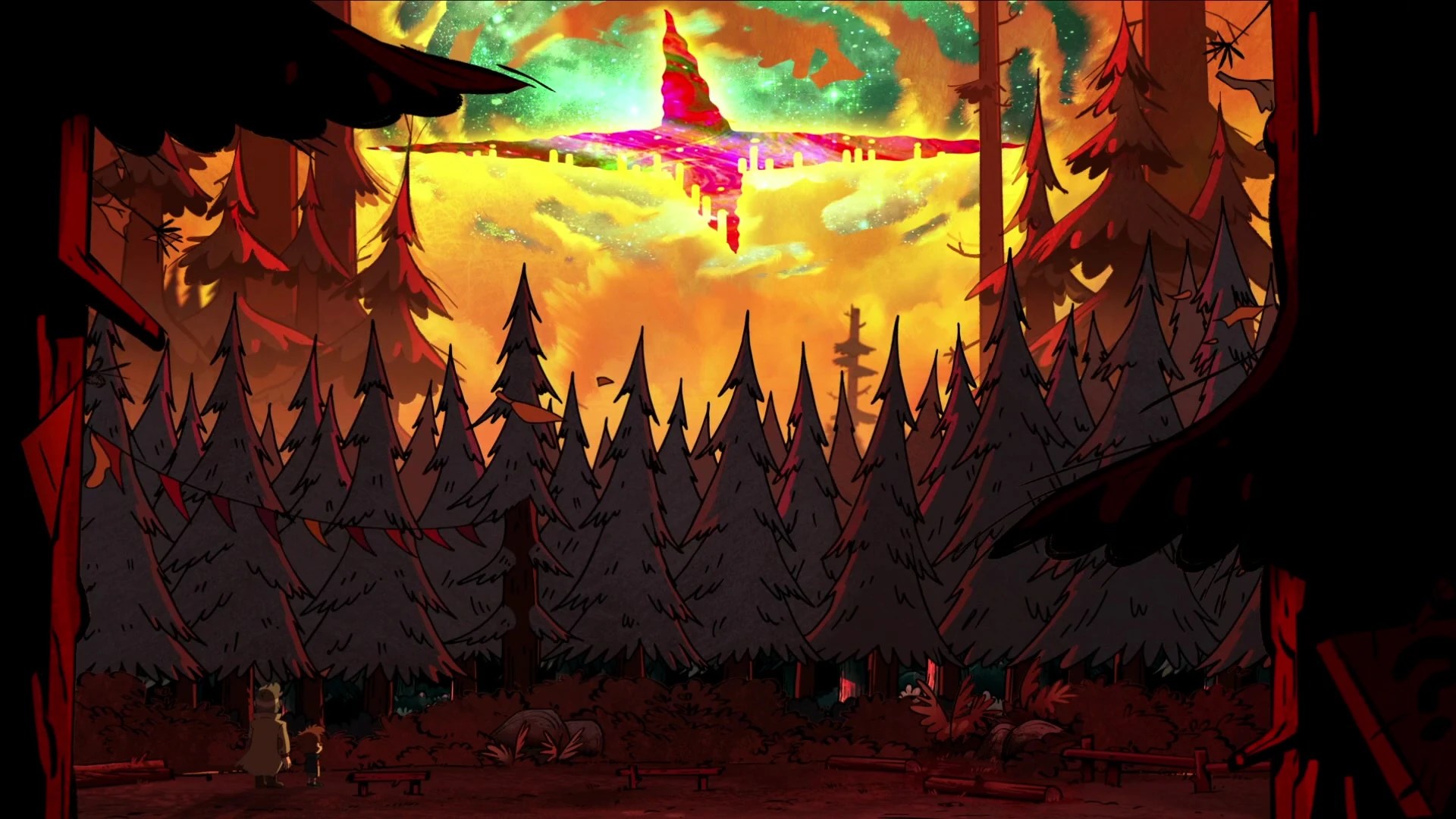 wallpapers Background Gravity Falls Concept Art weirdmageddon event gravity falls