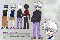 photo Killua Black And White Outfit killua zoldyck image gallery