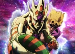 photo Giorno Giovanna Pose With Stand Requiem gold experience requiem jojo s