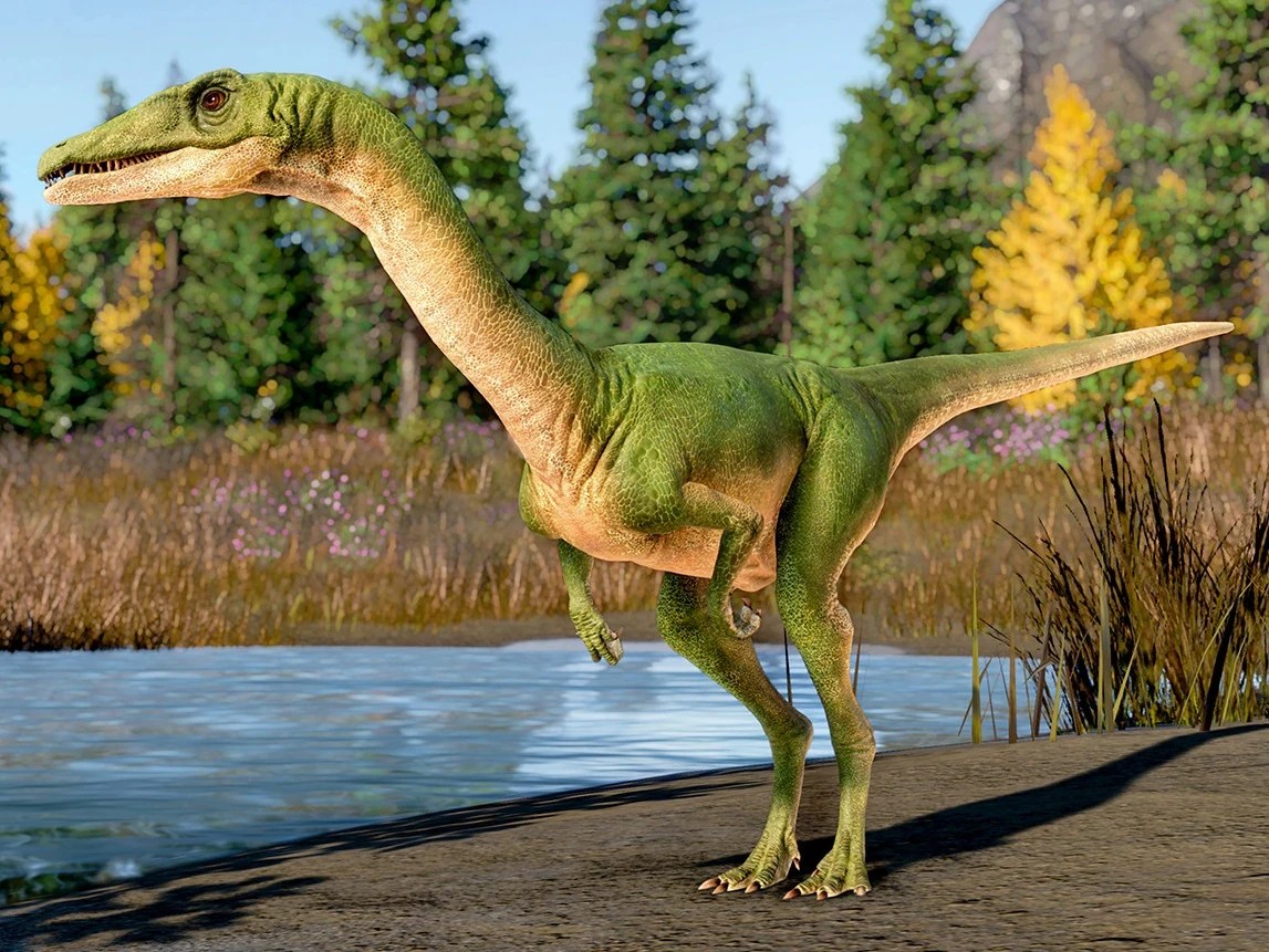 Monolophosaurus was recreated by ingen for jurassic world on isla nublar. Coelophysis Jurassic World Evolution Wiki Fandom