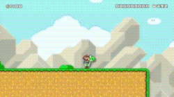 photo Mario Jumping Off Yoshi Gif kaizo mario maker wiki fandom