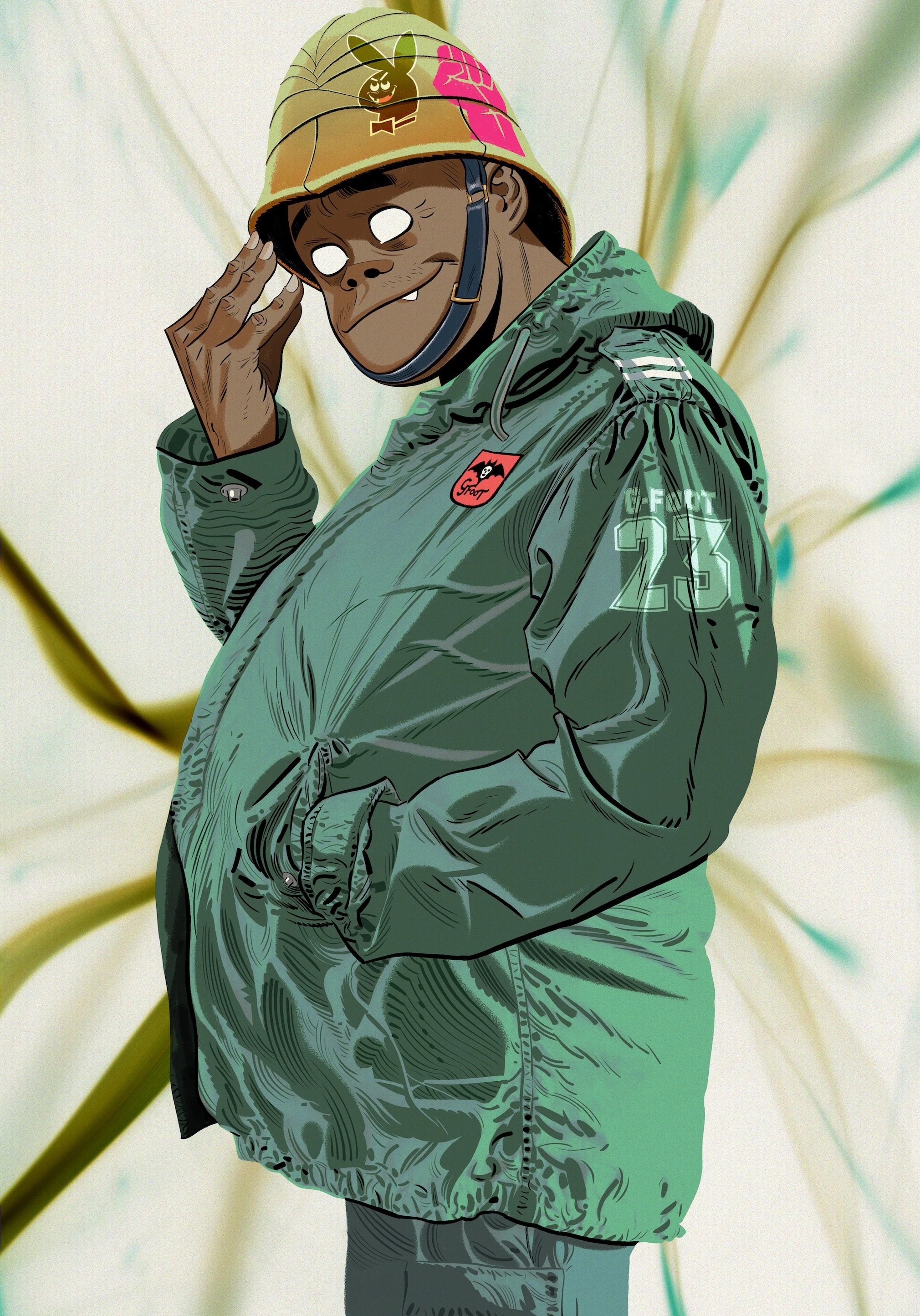 wallpapers Gorillaz Phase 1 Russel russel gorillaz wiki fandom