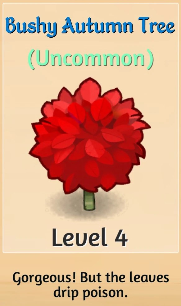 Merge dragons bushy autumn trees • level 4 autumn tree • friend gifts. Bushy Autumn Tree Merge Dragons Wiki Fandom