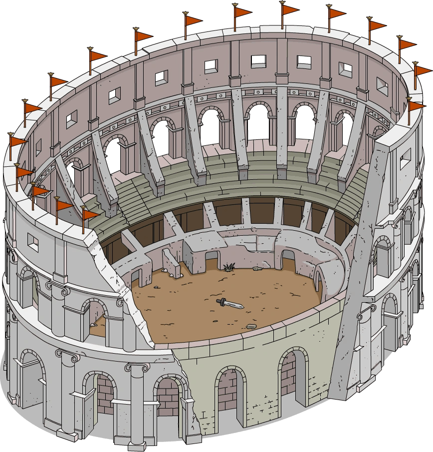 Make sure there are no gaps between the . Colosseum The Simpsons Tapped Out Wiki Fandom