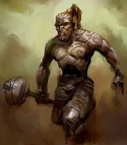 pic Earth Genasi Barbarian Male theofficialbestiary wikia fandom