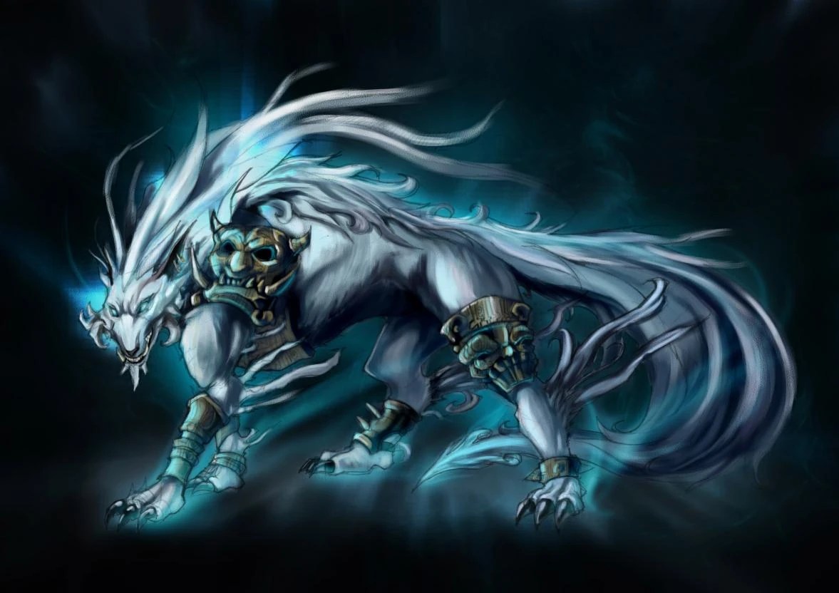 pic Anime Lightning Wolf raiju yokai wiki fandom