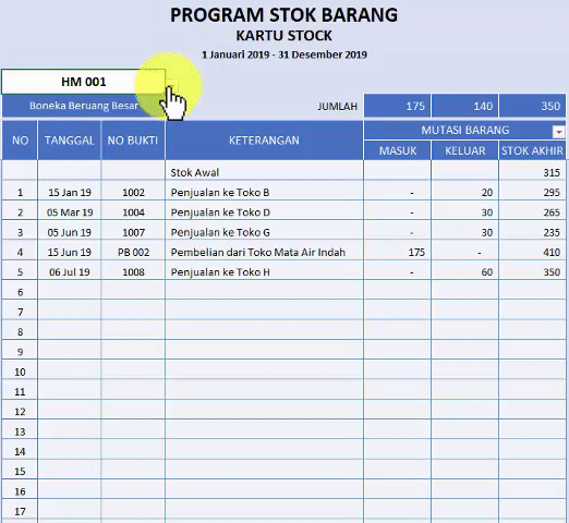 5 dokumen stock opname lengkap. Program Excel Stok Barang Siap Pakai Indonesia Program Excel