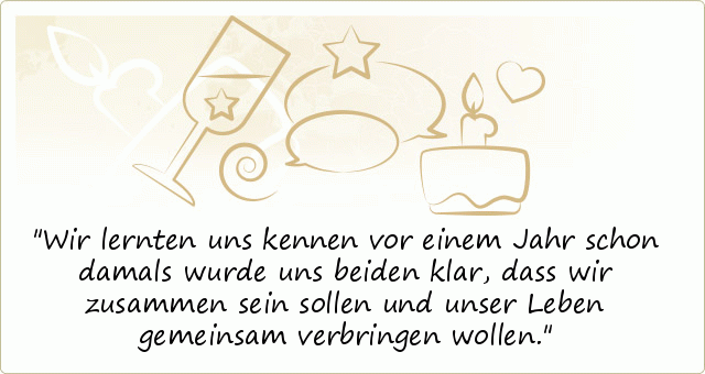 Sprüche zum Jahrestag - einer von 20 Sprüchen