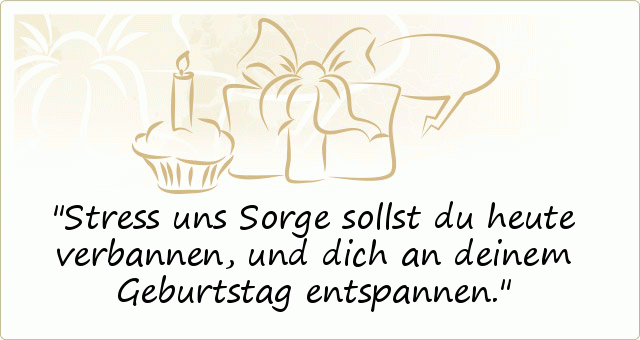 Geburtstagssprüche - einer von 55 Sprüchen