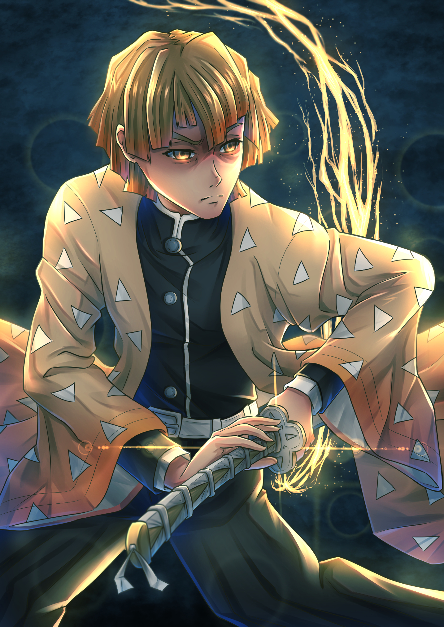 See image of aleks le, the english dub voice of zenitsu agatsuma in demon slayer: Pixiv Id 10351154 - Zerochan Anime Image Board