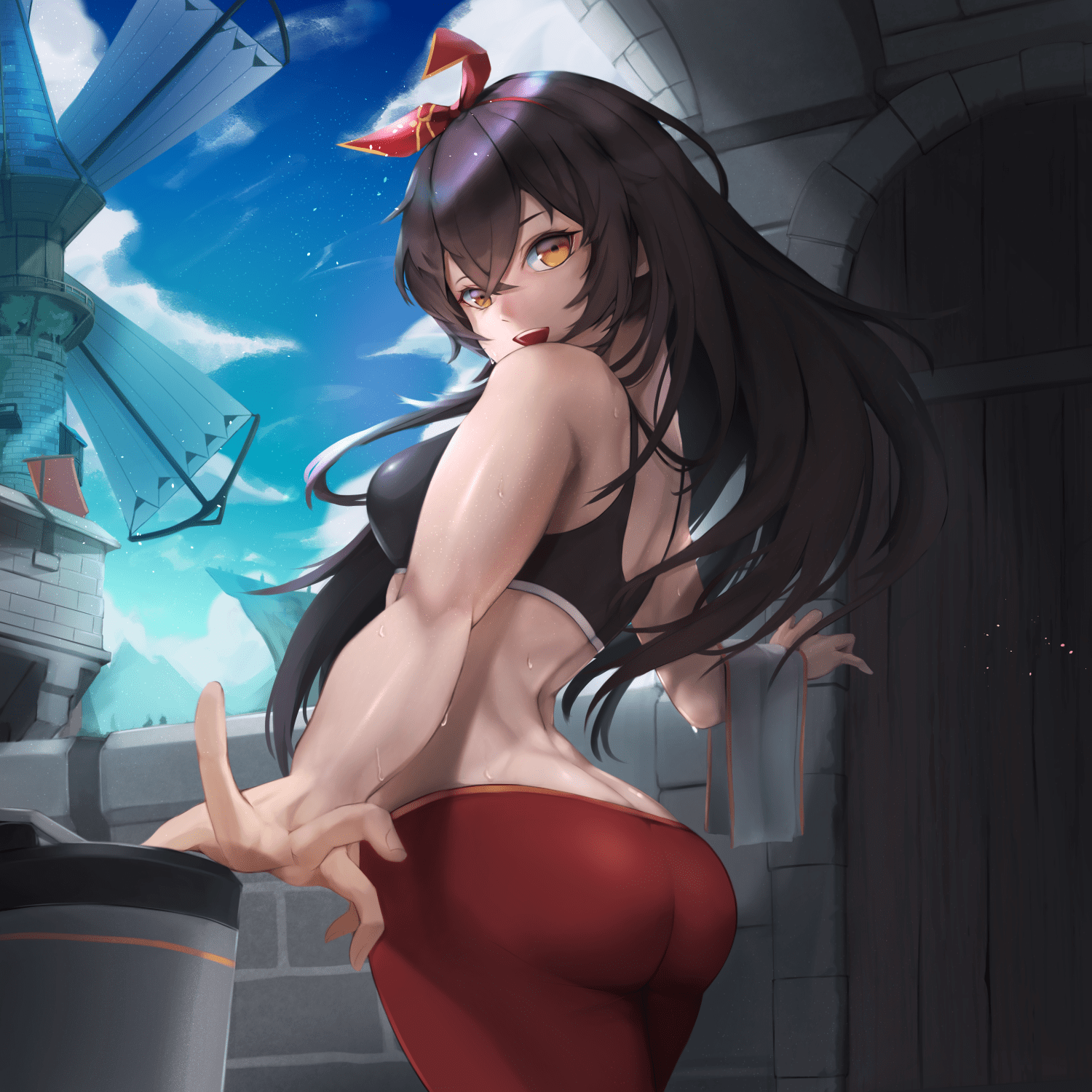 Amber (Genshin Impact) by SoNaWorld #3286726.