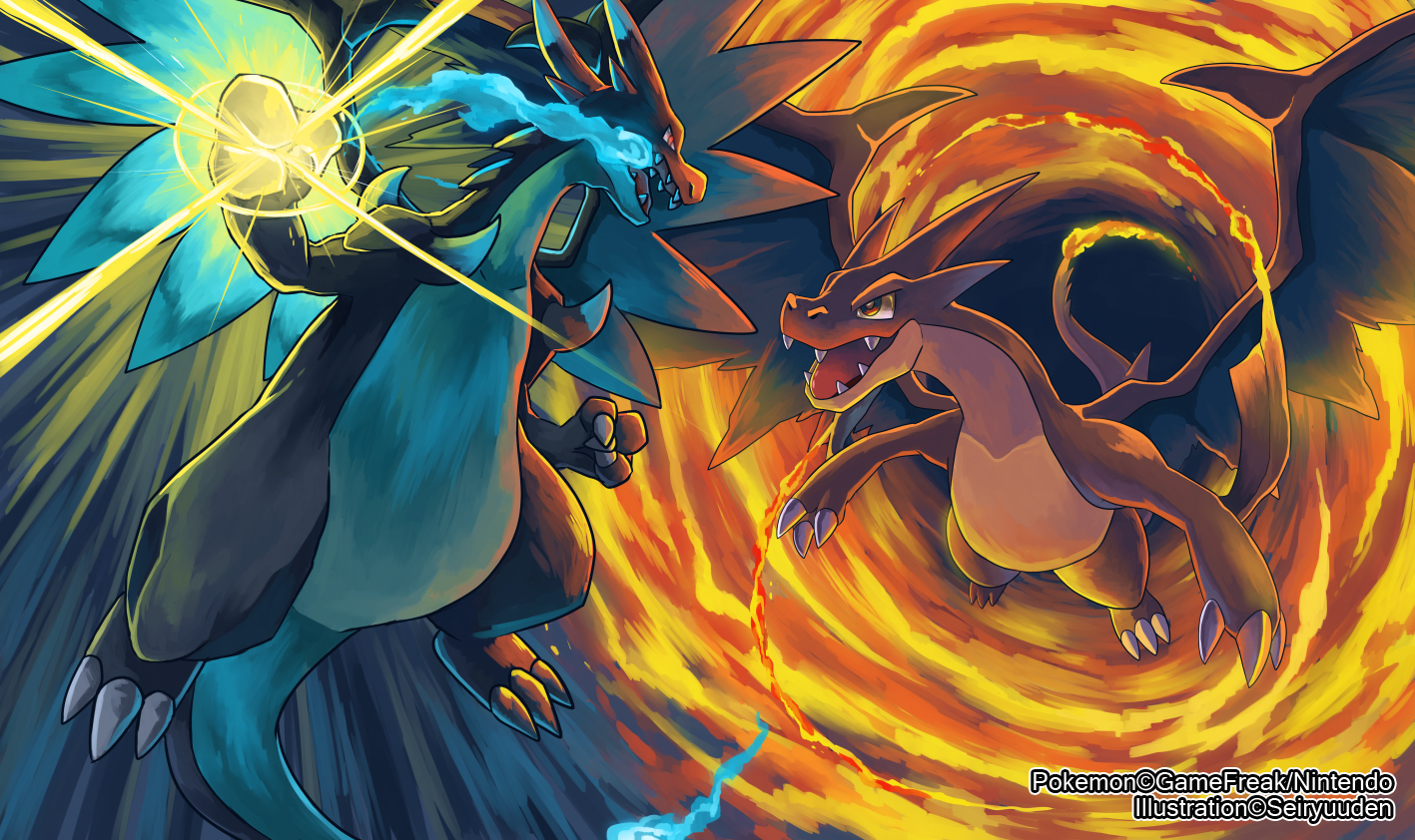 It can mega evolve into either mega charizard x, using the . Charizard - PokÃ©mon - Zerochan Anime Image Board