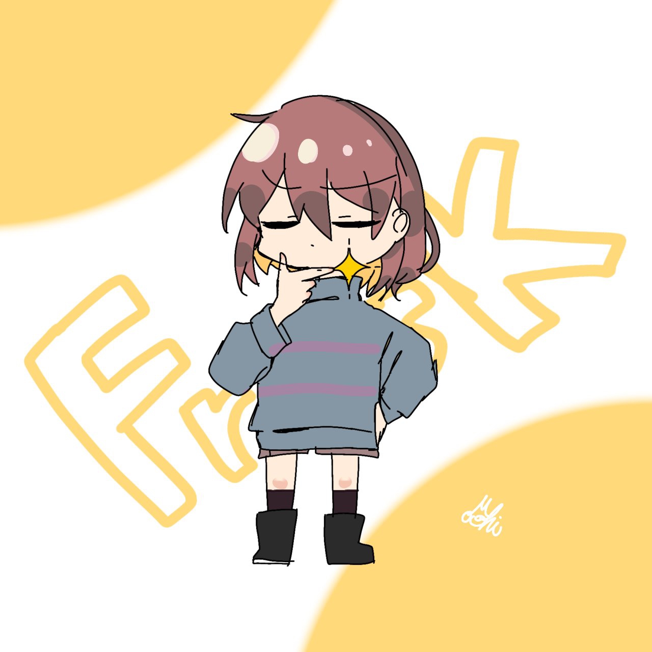 Просмотрите и скачайте это изображение Frisk размером 1280×1280 с 0 избранн...