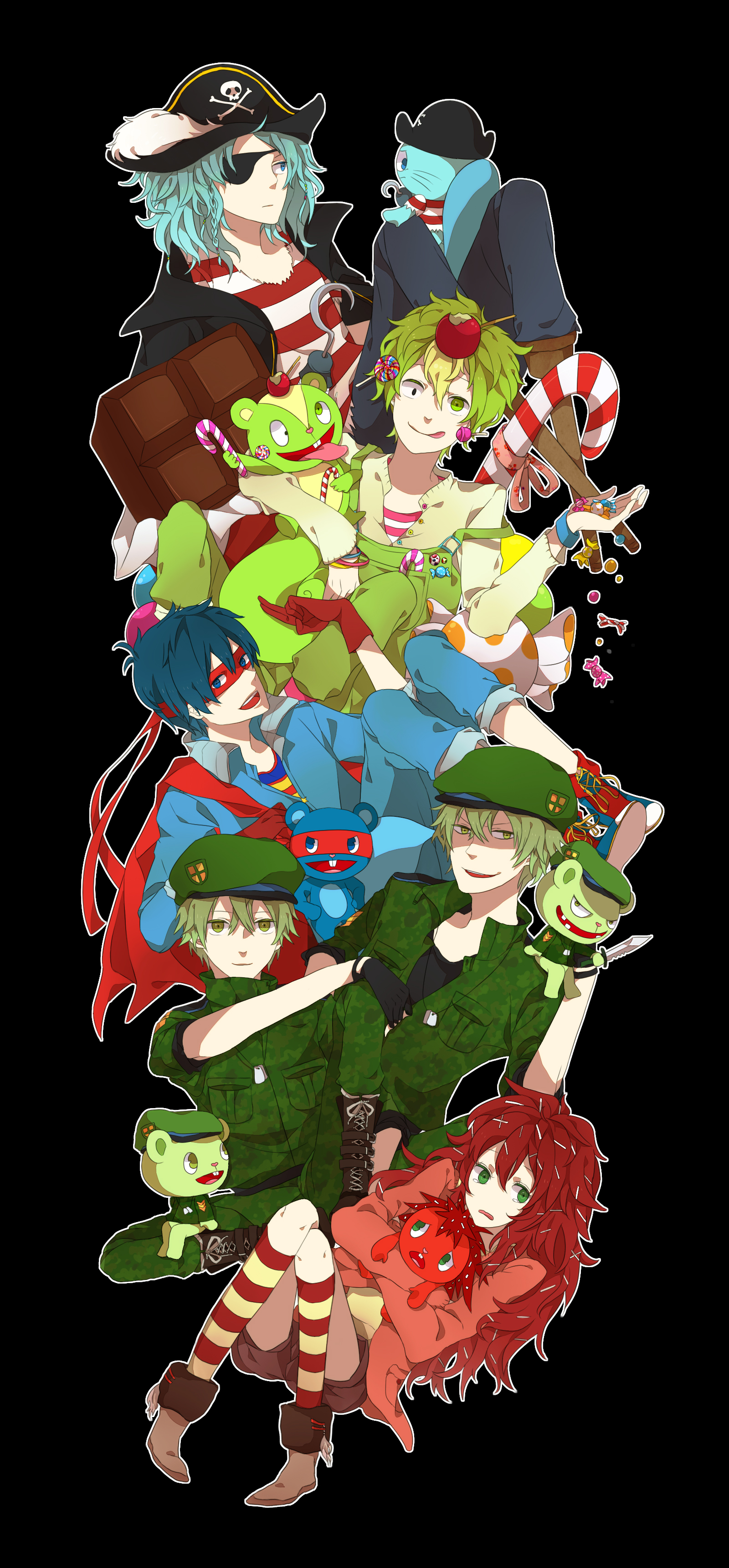 Просмотрите и скачайте это изображение Happy Tree Friends размером 1600×344...