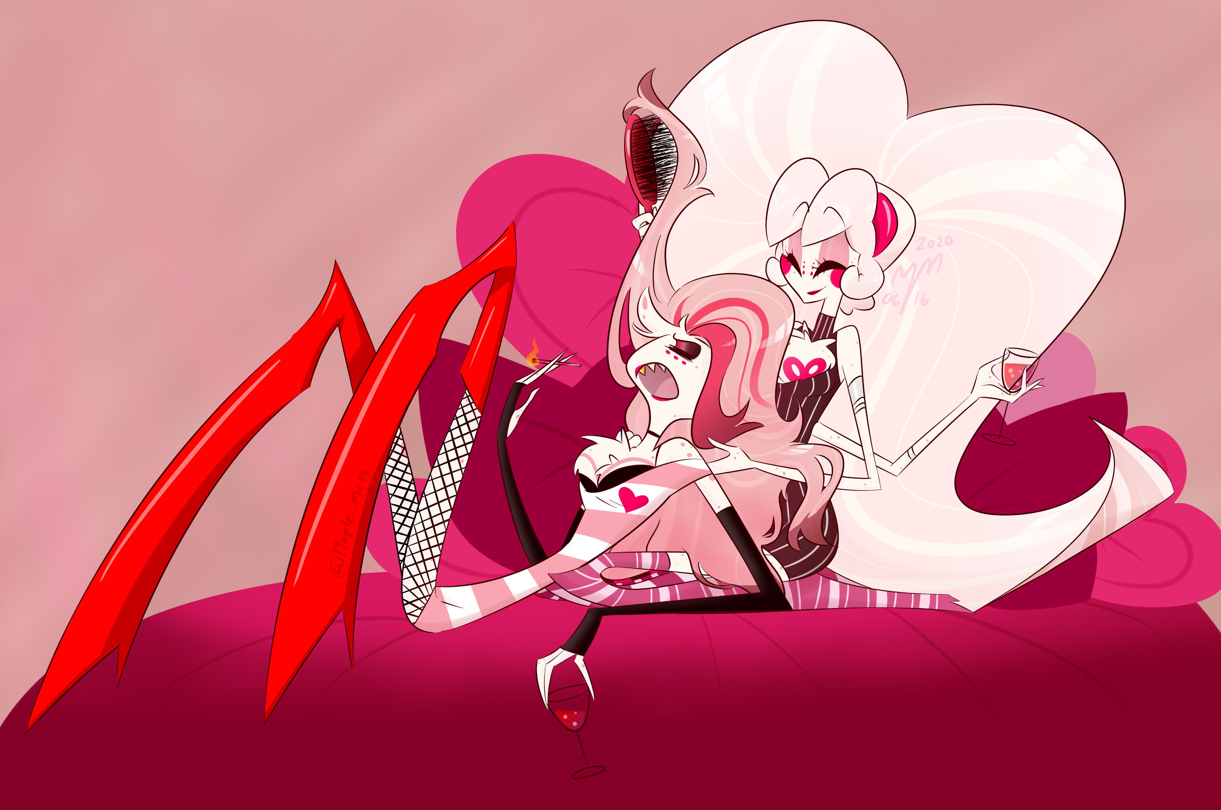 Порно Angel Hazbin