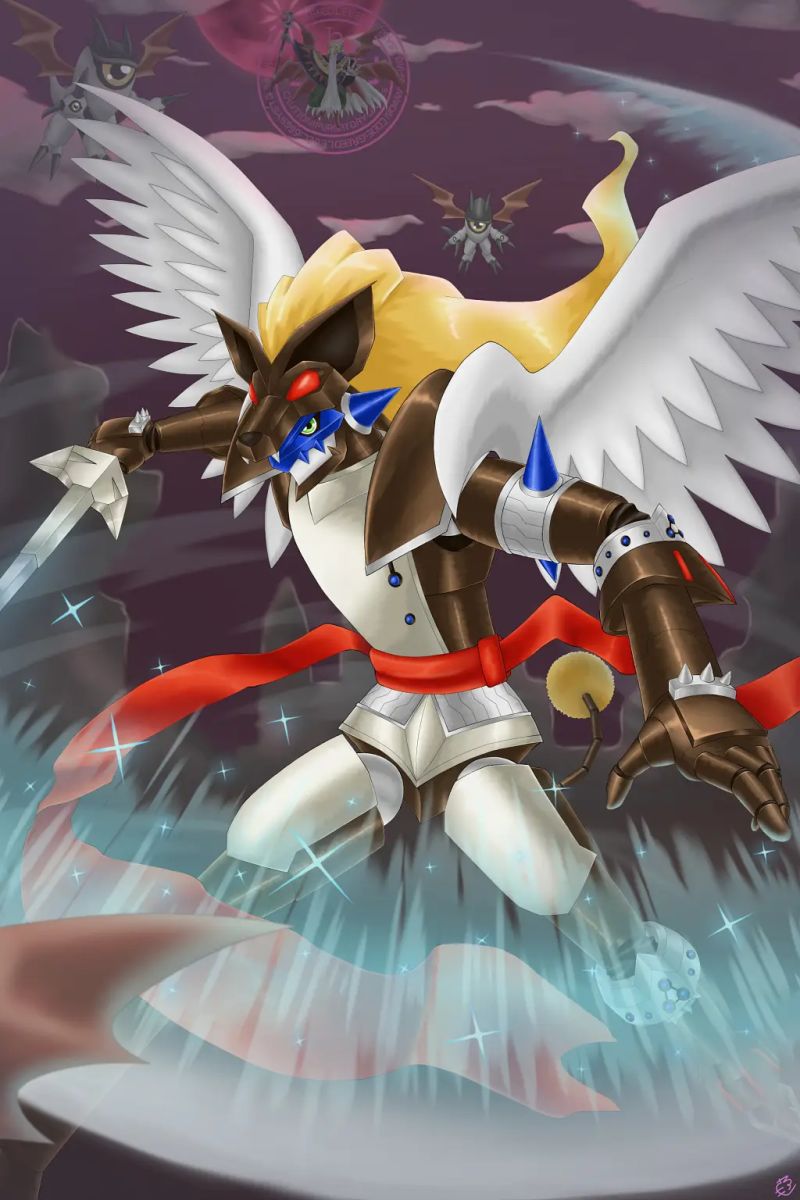 Leopardmon Digimoncard - Premium Sunset Background Gallery - Desktop