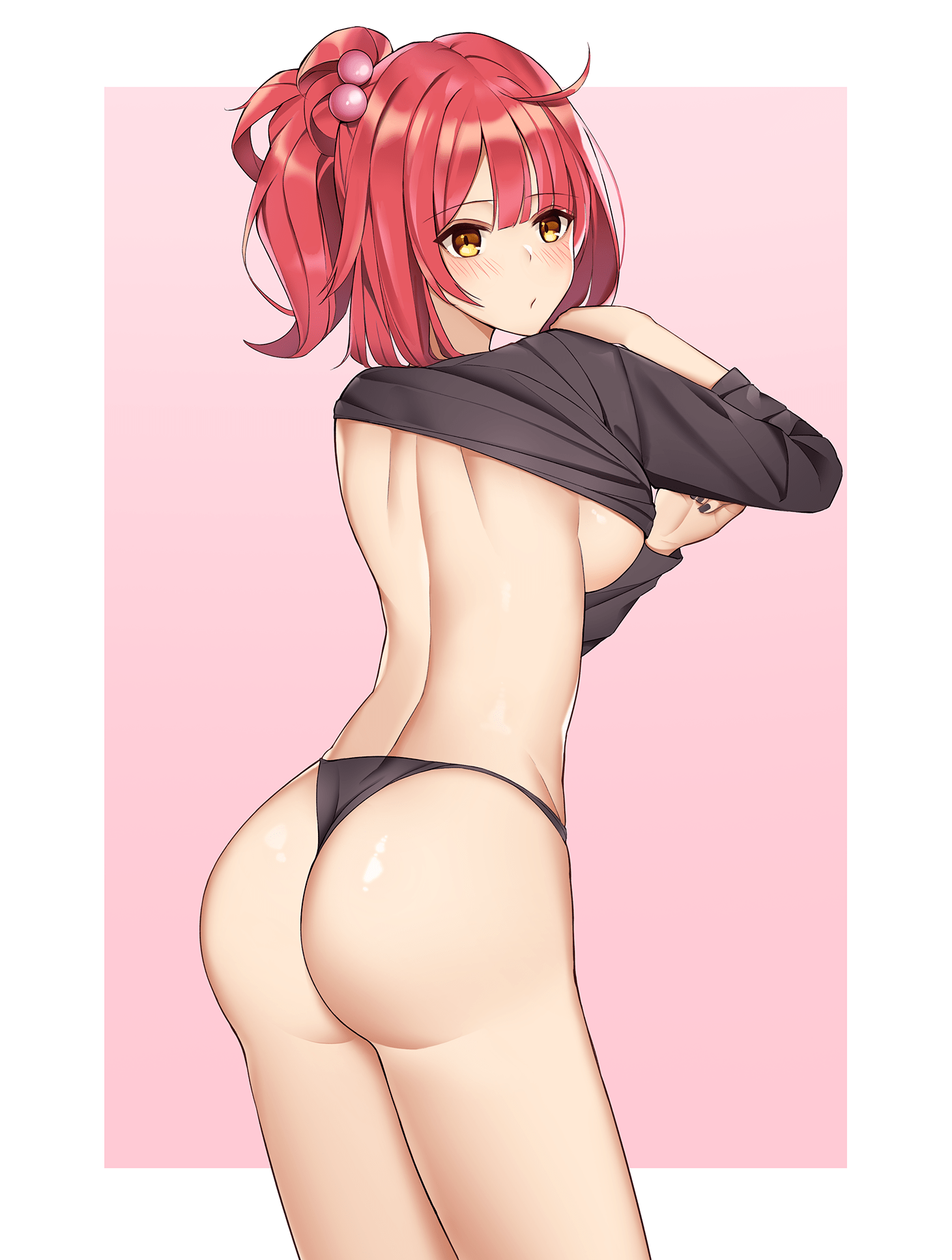 Tags: Anime, YP7, Girls Frontline, MP7, No Pants, Thong, Bare Back, Shirt L...