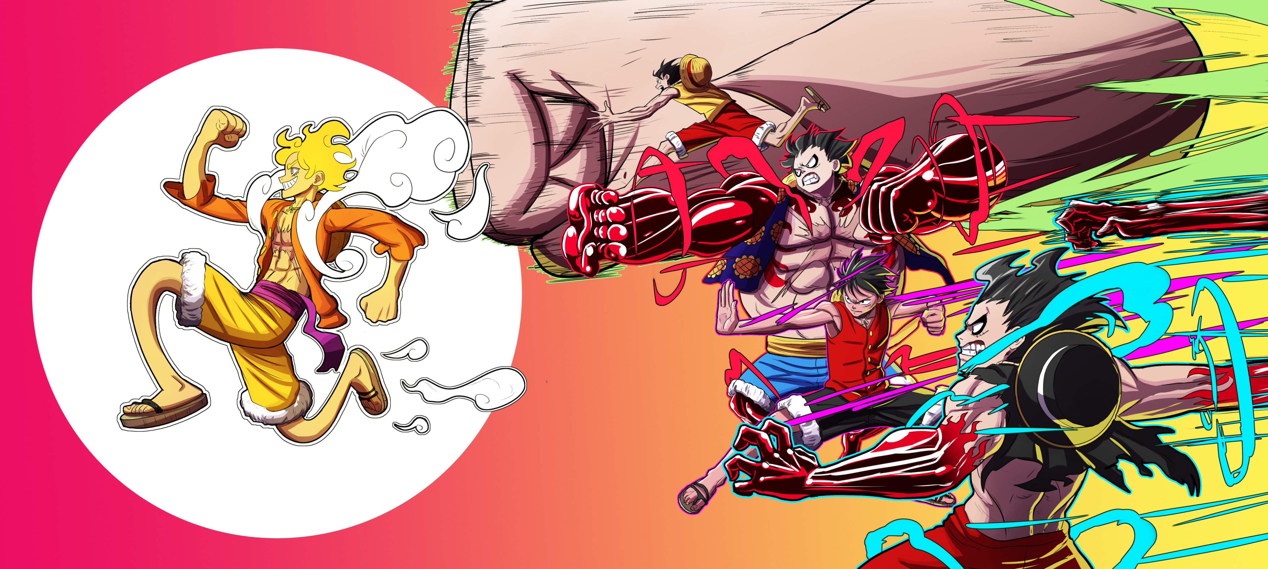 Ever since post timeskip luffy no longer has a full gear 2 transformation, he localises it to a specific body part in order to conserve . Monkey D Luffy One Piece Image 3610166 Zerochan Anime Image Board