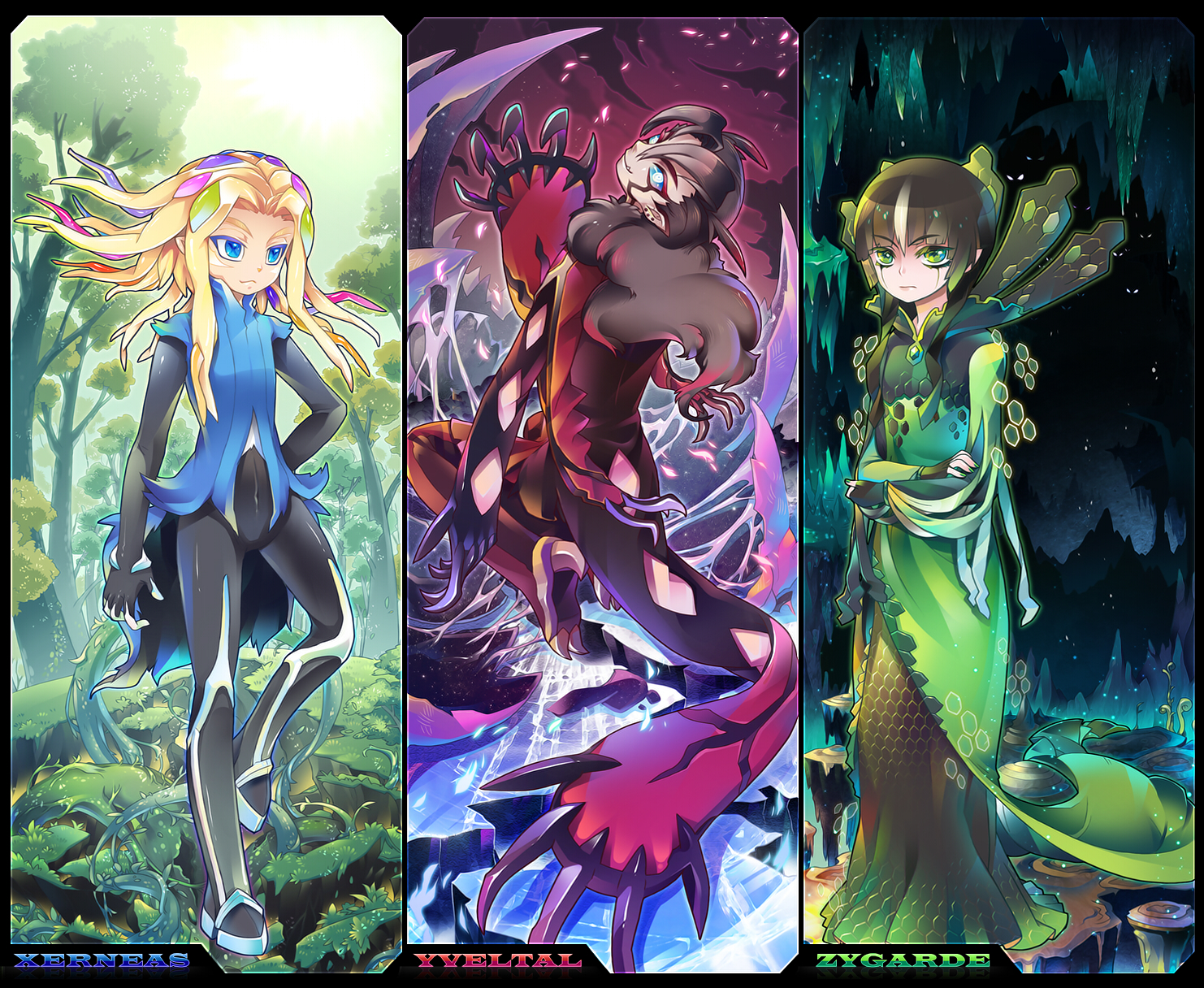 My design was based on a xerneas/rockruff fusion design by darkylightz. PokÃ©mon Image #1826548 - Zerochan Anime Image Board