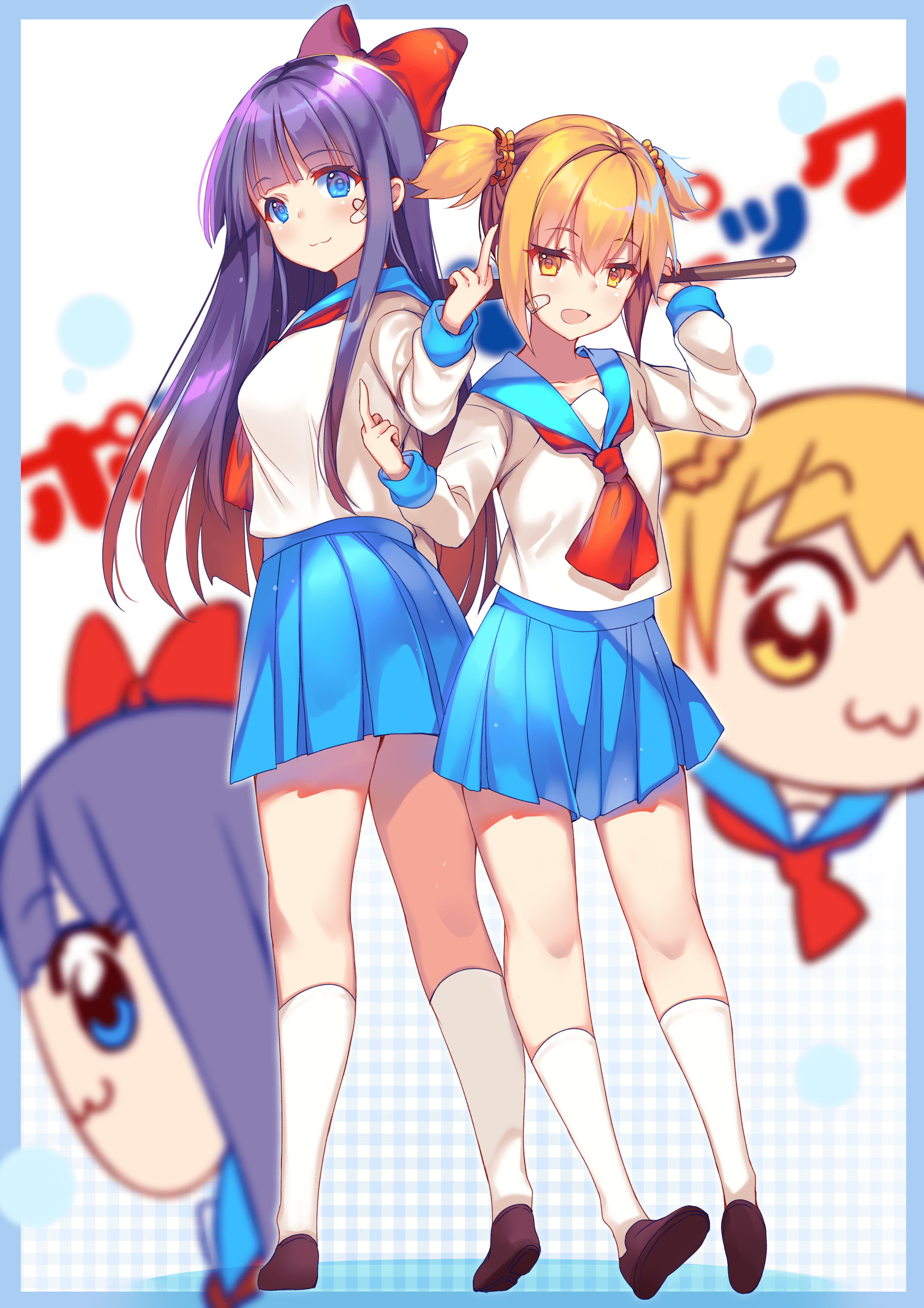 Observant readers might also notice that earlier versions of popuko and pipimi are far less round than they are now, with the art style changing . Popuko - Pop Team Epic - Zerochan Anime Image Board