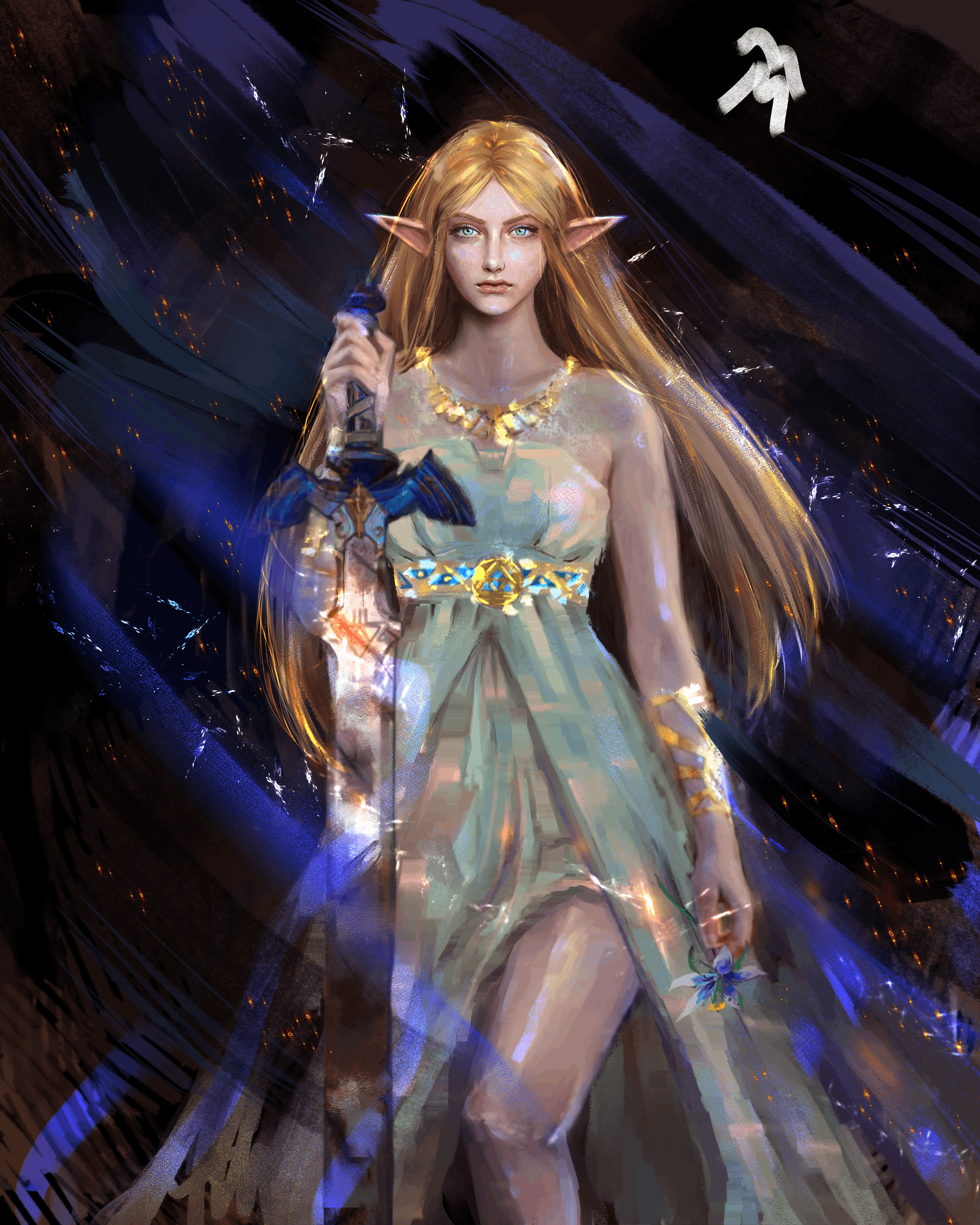 Princess Zelda (Zelda no Densetsu) de Pixiv Id 13320334 2960420.