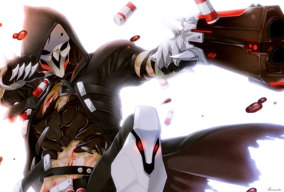 Game overwatch reaper guns foam pvc core cosplay set of (2) new!! Reaper Overwatch Image 2004084 Zerochan Anime Image Board