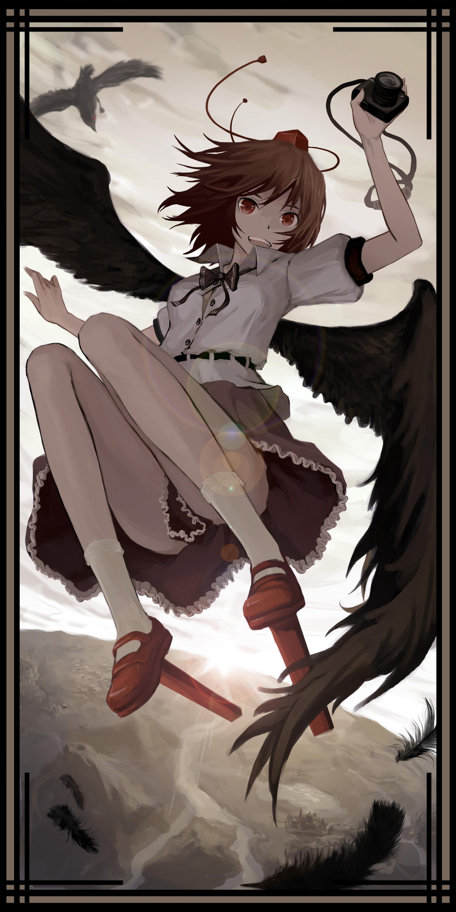 Having a close forced lovey dovey time with aya shameimaru! Shameimaru Aya (Aya Shameimaru) - Touhou - Image #172191