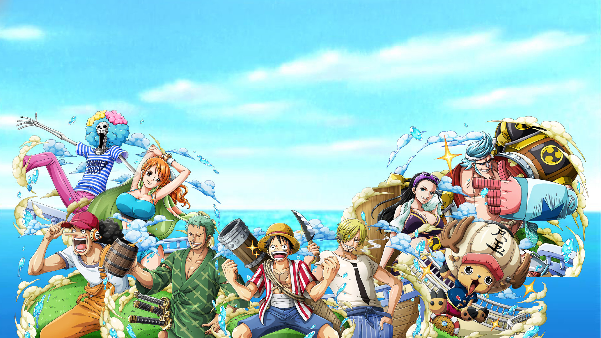 Straw Hat Pirates One Piece Wallpaper 2992931 Zerochan Anime Image Board