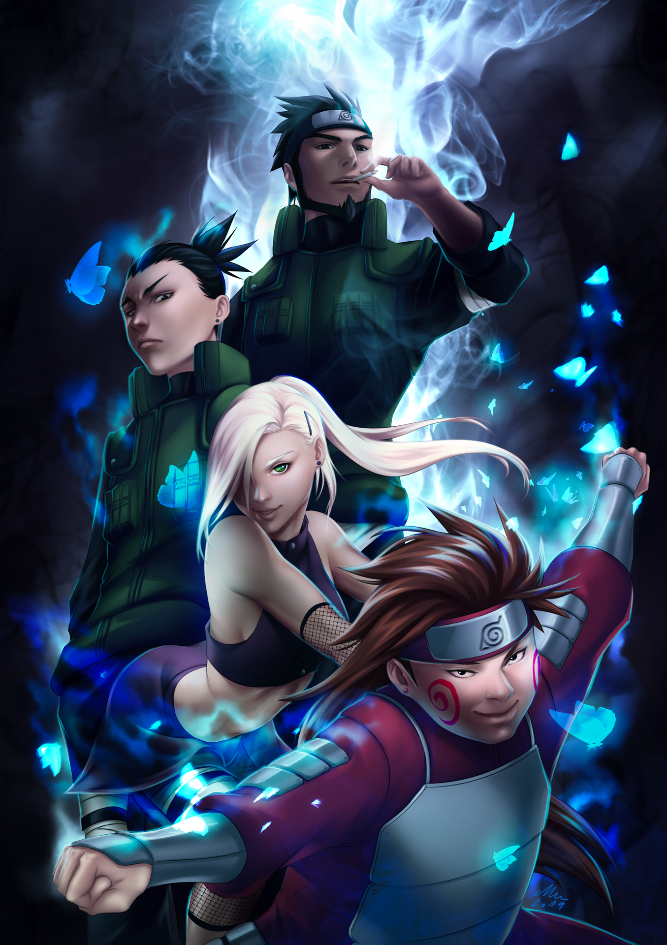 Naruto Shippuden|Team Asuma (Team 10) by iEnniDESIGN on ...