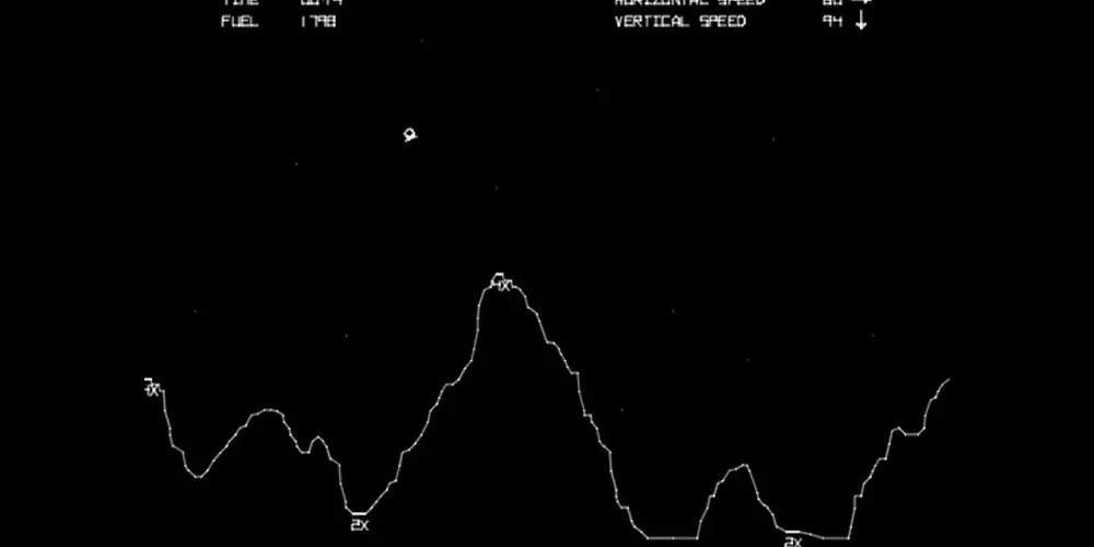 Lunarlander Mac Os Peatix In the game the player receives rows of data one at a time representing the elapsed time altitude velocity and fuel remaining in their simulated lunar landers tanks and contributes a single number each turn to the rightmost column representing the amount of.