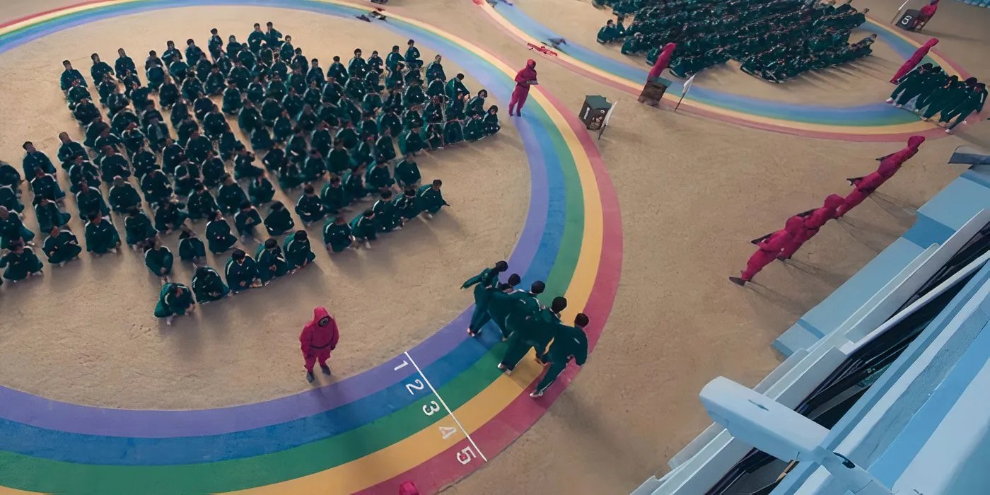 Squid Game Season 2 Designer Reveals The Deeper Meaning Behind The Squid Game Six Legged Race Rainbow Path 